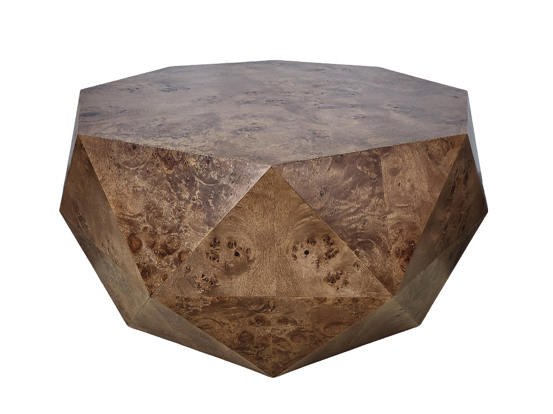 octagonal burl coffee table 23104102246