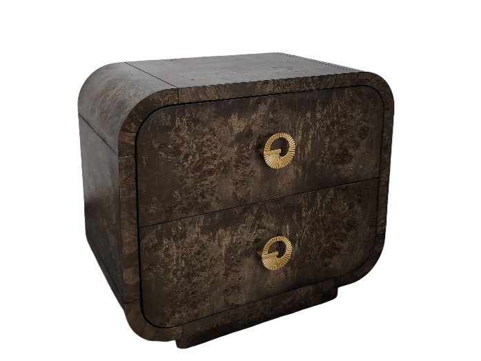 brown burl nightstand 23084849974