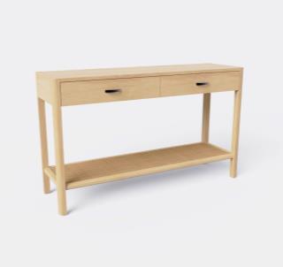 CONSOLE 2 DRAWER WITH CANE