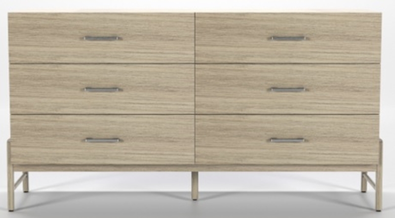 OAK 6-DRAWER DRESSER